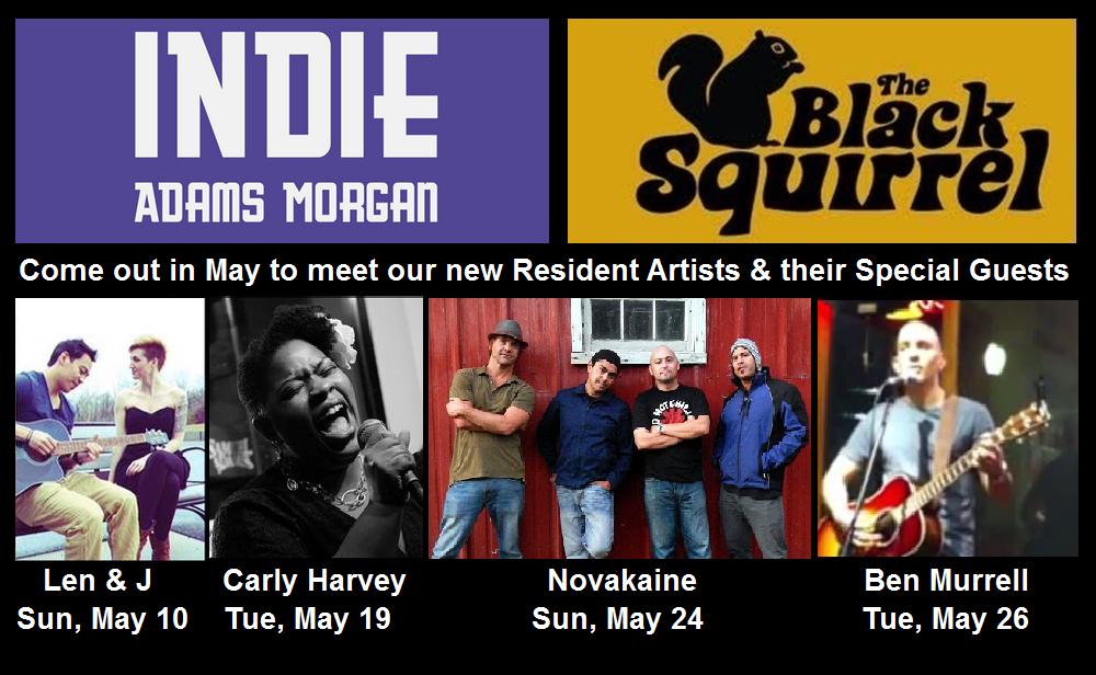 SongPoRadio's tweet photo. This Month @ThBlackSquirrel we introduce new Resident Hosts @lenandj @CarlyHMusic #Novakaine & #BenMurrell Come Out! http://t.co/zoVXwzkDyW