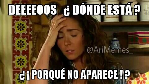 AriMemes_'s tweet photo. Como cuando @AriDiazz desaparece de Twitter por mรกs de 24hrs. ๐ฐ... #AriFansDramaticas๐ฌ๐ http://t.co/qJL9VEDLLV