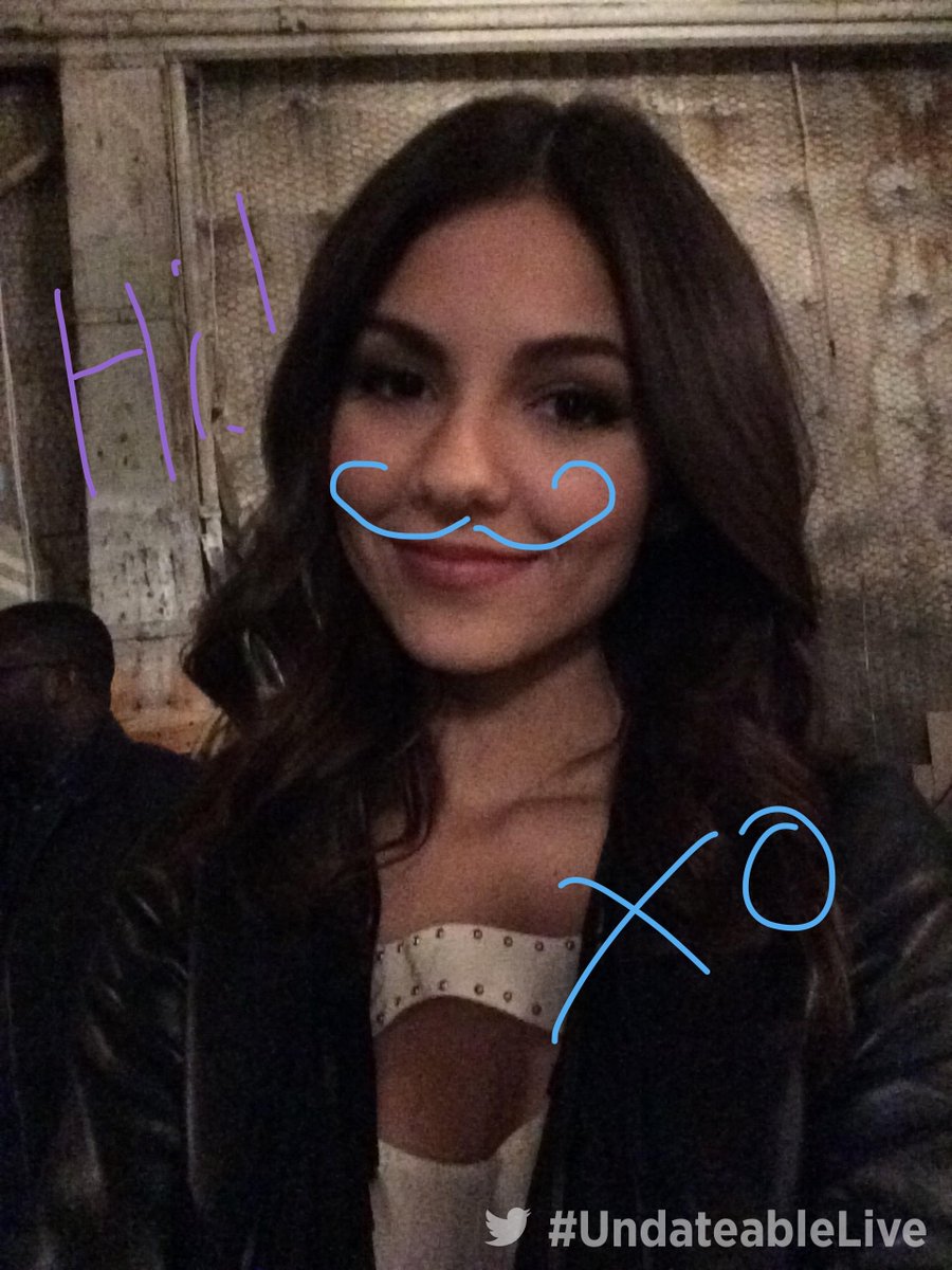 NBCUndateable's tweet photo. Backstage at #UndateableLive with @VictoriaJustice! It's almost time, West Coast! http://t.co/kGjj2IRzch