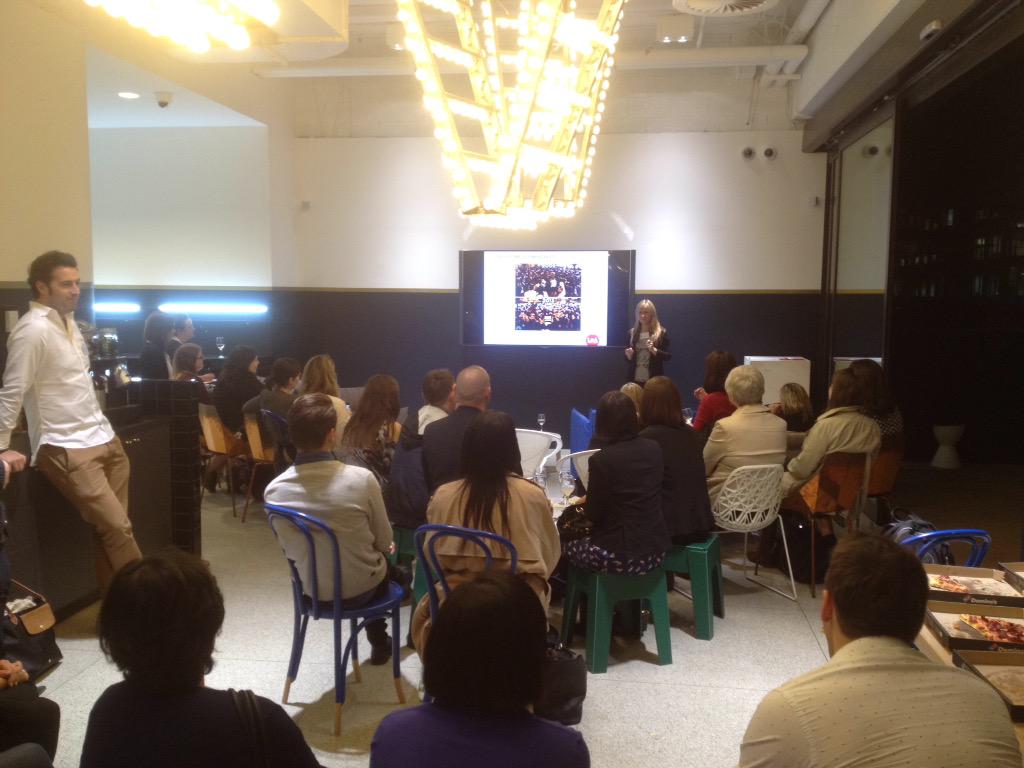 CPRAofficial's tweet photo. Coming to you live from @redagency's amazing new office talking #thesocialexperience with @ginalednyak  #PRIAevent http://t.co/gB27zsn4H5