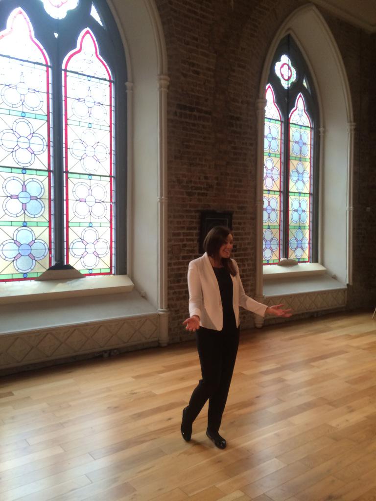 DotDashOne's tweet photo. .@efa_d doing a yoga workout with us this morning @smockalley @SoolNua #AnotherViewpoint http://t.co/aFnJATKmXF
