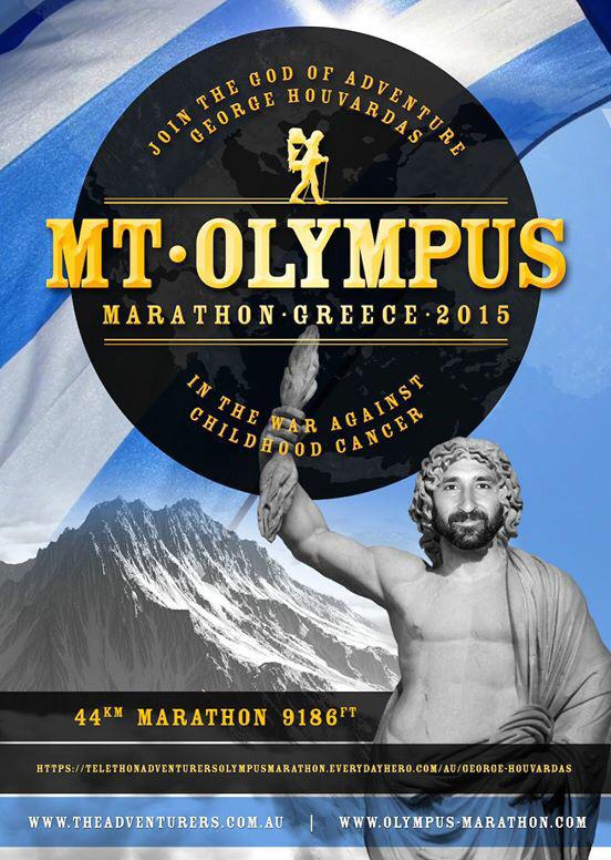 kidscancercure's tweet photo. God of Adventure @GHouvardas 
is training for the Mt Olympus marathon! Go here to donate 
https://t.co/xResNyRduz http://t.co/sGDjlQwxf9