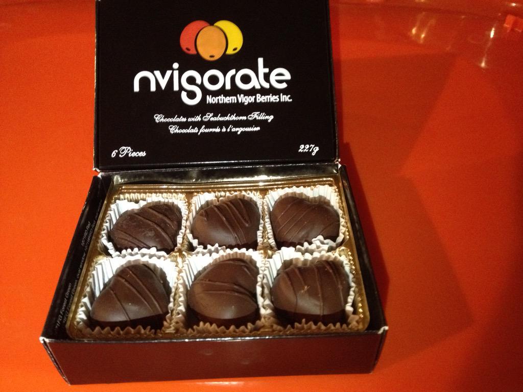 Special indulgences for very special Moms <a href="/stoonfarmersmkt/">Saskatoon Farmers' Market Cooperative Ltd.</a> Dark Belgian chocolate hearts with #Seabuckthorn filling