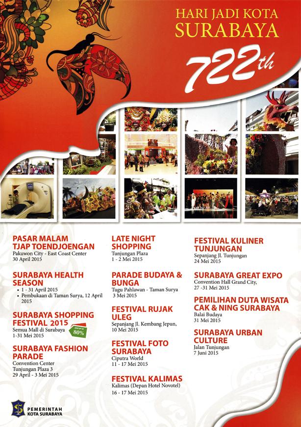 LoveSuroboyo's tweet photo. Catet ya! ini event penting perayaan HUT Kota Surabaya ke-722. masih banyak event lainnya Rek! sebulan Full. #OnMay http://t.co/HYJmhg4zn9
