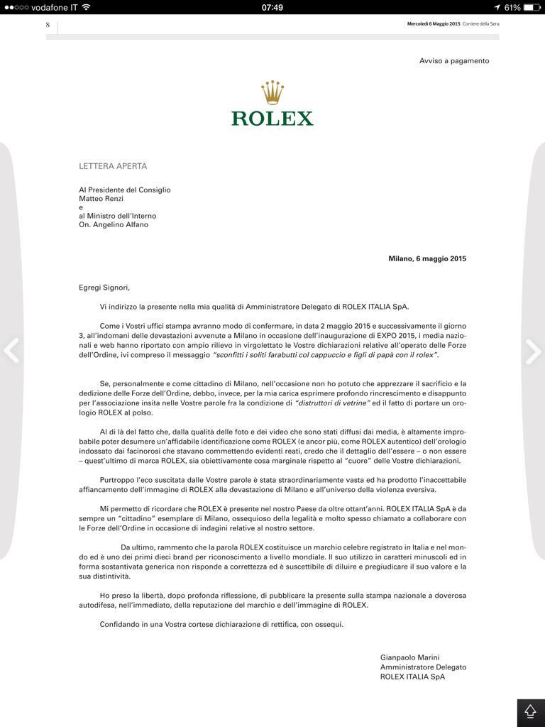 Jacopo Iacoboni No Twitter La Frase Sui Figli Di Papa Era Moolto Opinabile Ma Dai La Rolex Che Compra Una Pagina Di Pubblicita E Patetica Http T Co Gpe4ujmmhw