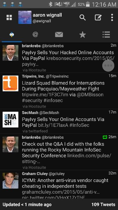 awignall's tweet photo. lol @SecMash tweets @briankrebs new post before Brian does. #botsarefast http://t.co/1CjSt4OhEX