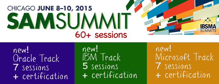 SAMSummit_IBSMA's tweet photo. Software and IT Asset Mgt Pros gather in Chicago. Don't miss it. Register today! http://t.co/DvuBUBI7HG http://t.co/H3MLwkJxGq