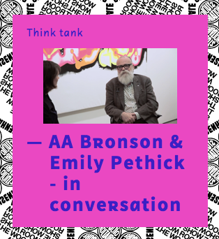 StudioVoltaire's tweet photo. AA Bronson & Emily Pethick in conversation #Howtoworktogether @MaureenPaley http://t.co/hhzpZx6wbI @_worktogether http://t.co/yXUgBx8GqA