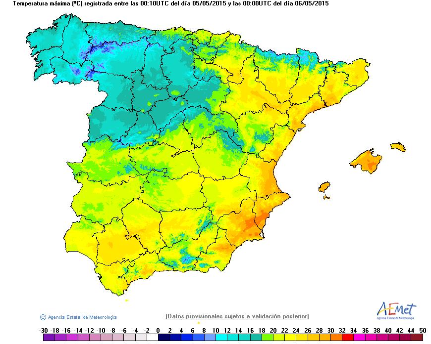 InfoEmerg's tweet photo. La máxima temperatura de ayer se registró en #Elche, #Alicante 31,7ºC @AEMET_Esp http://t.co/figs1Ek74u