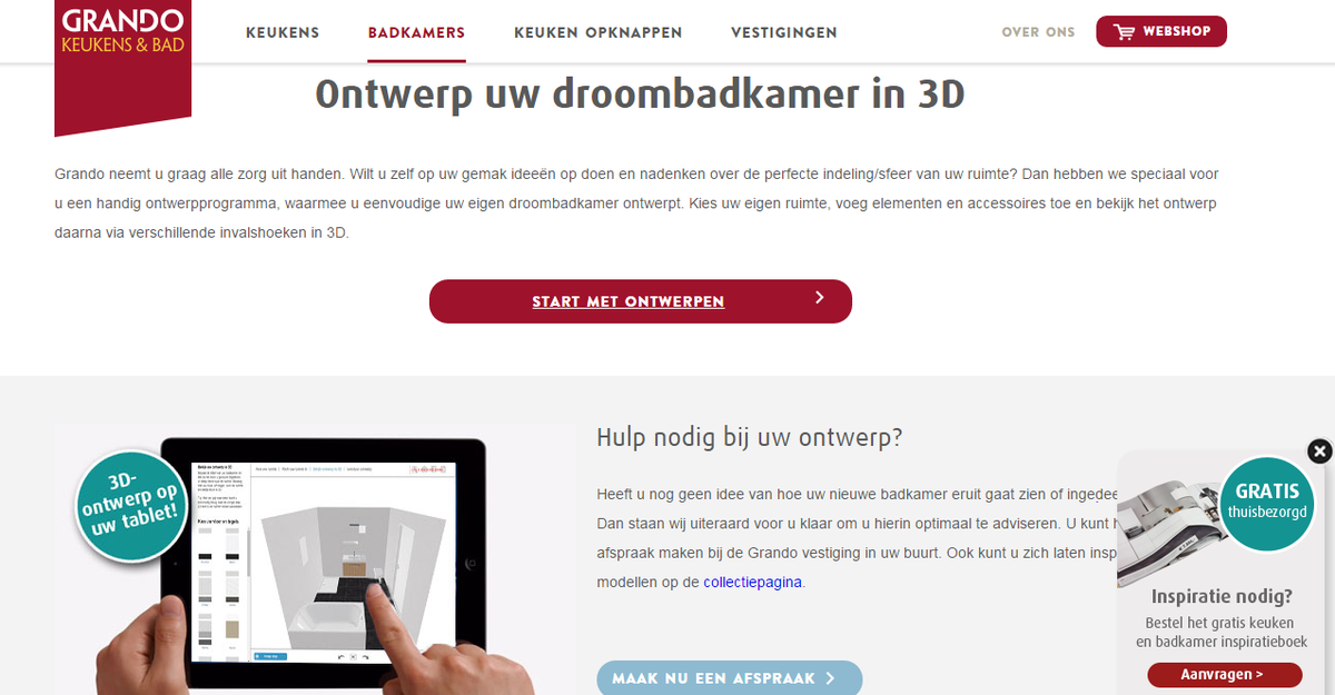 Nieuw: #Grando badkamers ontwerpen online in webGL: niets meer downloaden, direct ontwerpen grando.nl/badkamers/3d-o…