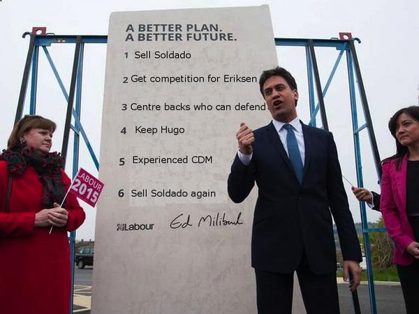 Matt_Law_DT's tweet photo. Miliband's Tottenham Hotspur pledges courtesy of @billie_t #thfc http://t.co/WsHn2vlj0i