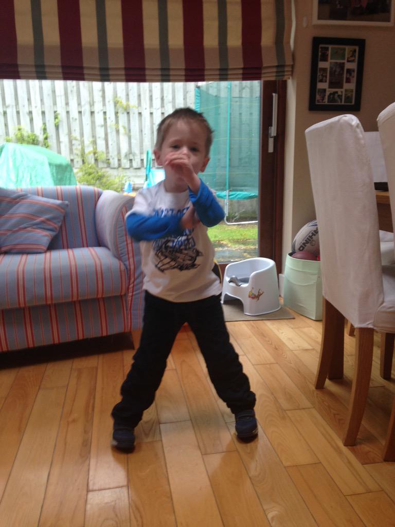 Luke is working really hard and it's paying off, better posture, muscles really beginning to fire!