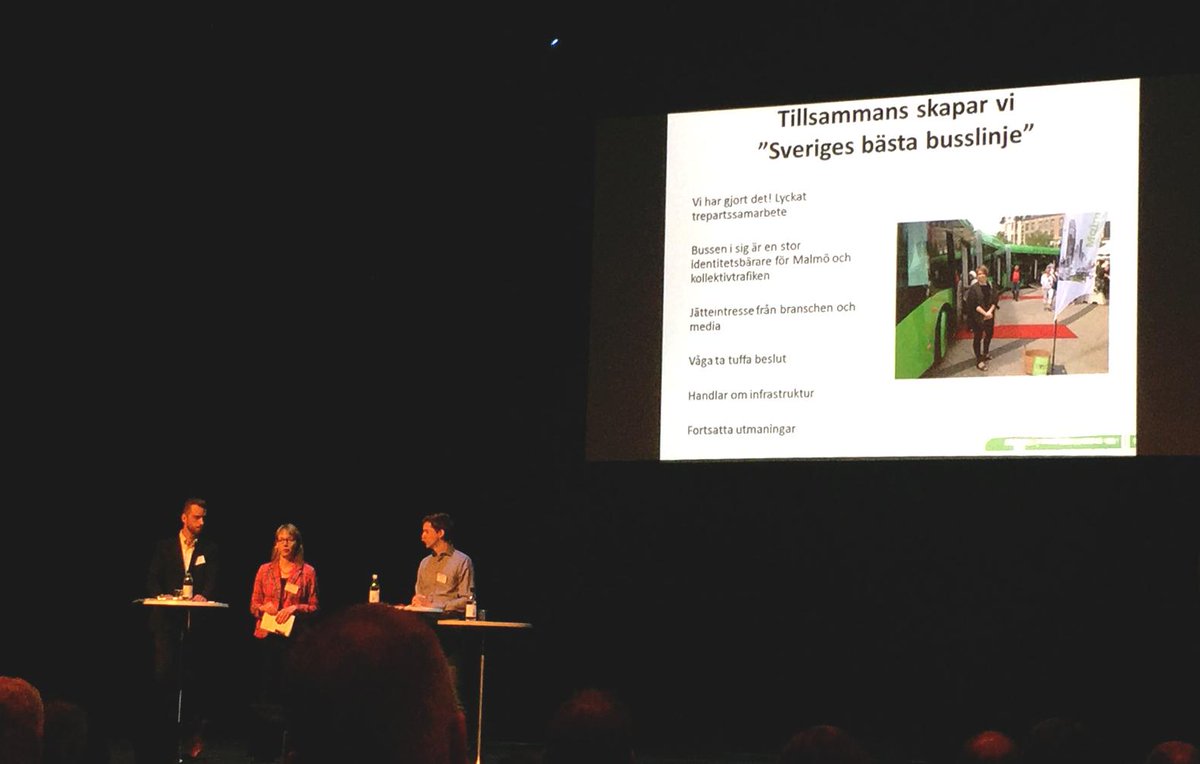 Vår trafikutvecklare Fredrik Palm berättar om #MalmöExpressen på #kollektivtrafikdagen. #nobina #malmöstad