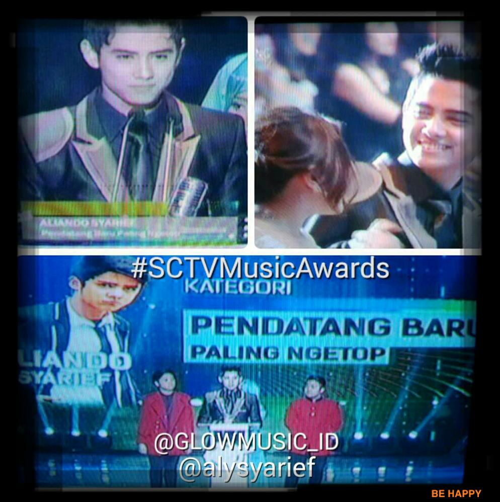 Selamat <a href="/alysyarief/">Aliando Syarief.</a> <a href="/aliando26/">fansign indonesia</a> mendapatkan penghargaan sebagai #PendatangBaruPalingNgetopSMA2015 #SCTVMusicAwards 😀