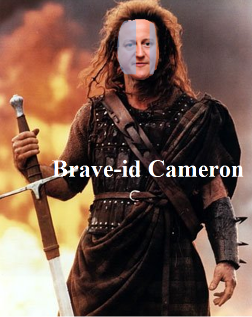 Davidcanrun's tweet image. Brave-id Cameron #GE2015 #DavidCameron #Brave