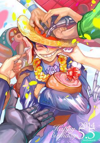 BossNavigator's tweet photo. "I know it's kinda late. But belated Happy Birthday to our captain, Luffy!" http://t.co/FhBwC0TcHm