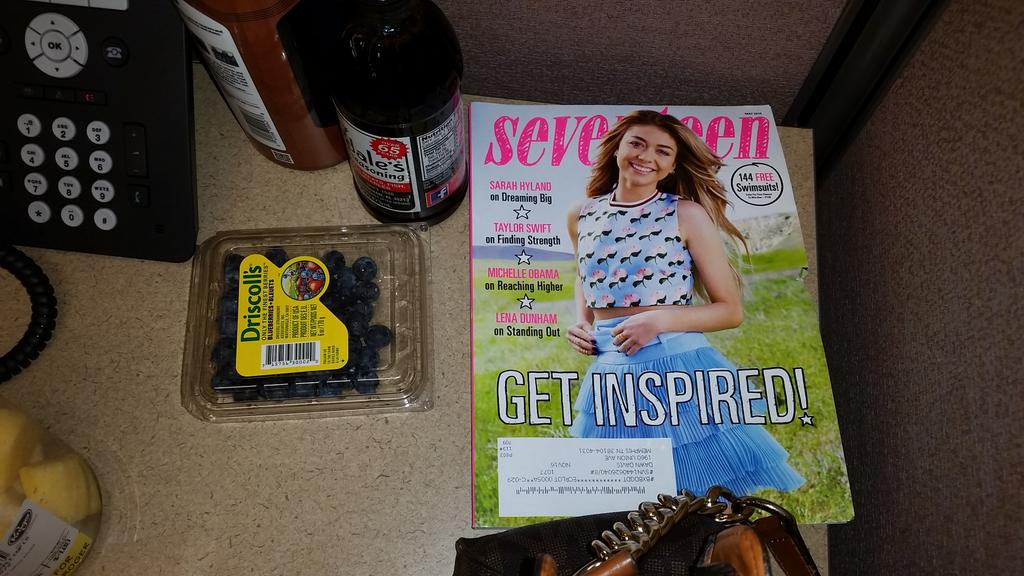 AndrewKozakTV's tweet photo. Things i find on @KendallKirkham's desk. #1997called #seventeenmagazine http://t.co/WRv71PveRb