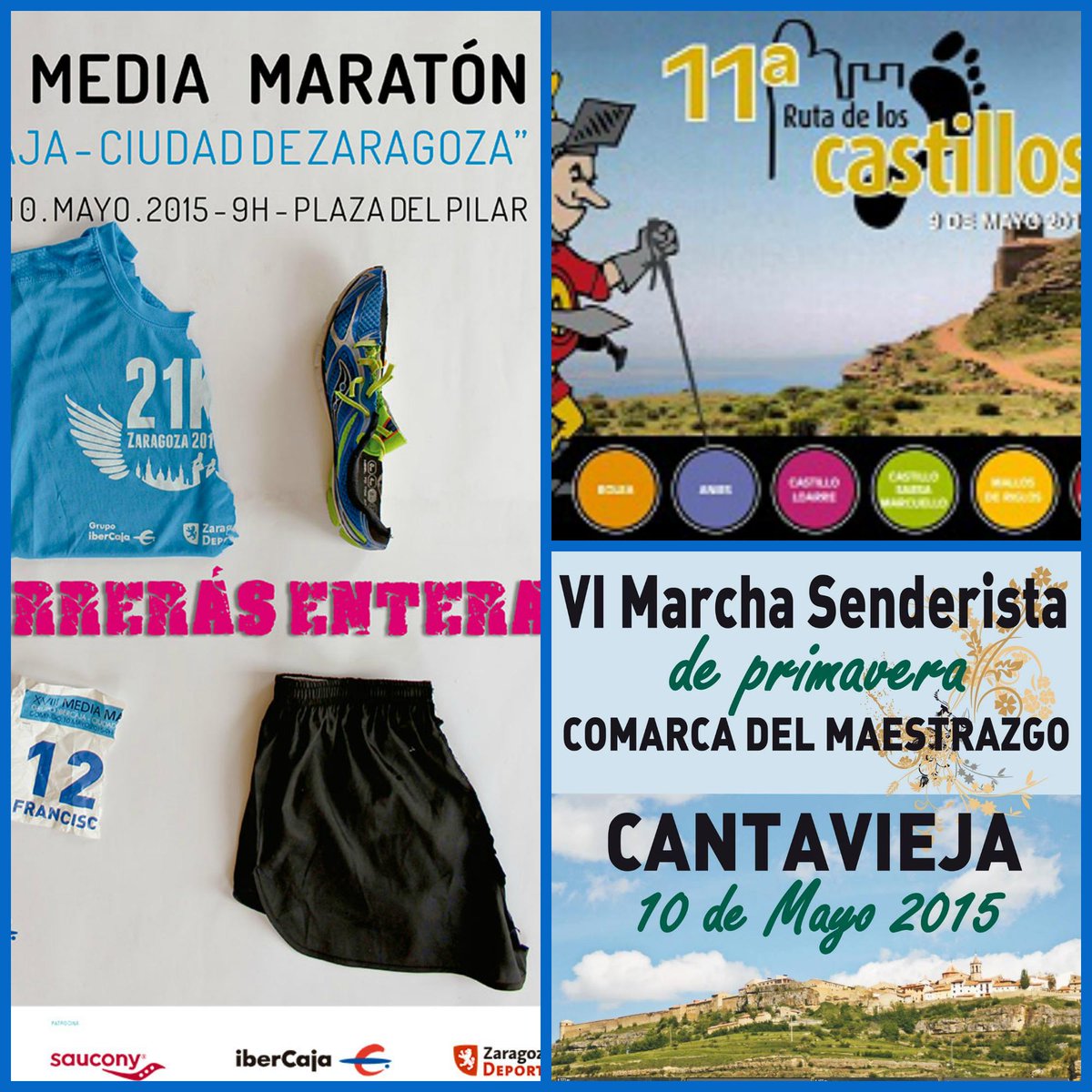 AguaFontecabras's tweet photo. Este finde ruta de los #Castillos en la @HoyadeHuesca, andada de #primavera en @somosMatarranya y @MediaMaratonZgz http://t.co/vnWzHzeSoH