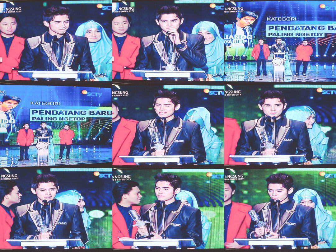 Pendatang Baru Paling Ngetop SCTV Music Awards 2015 <a href="/alysyarief/">Aliando Syarief.</a> selamat 🏆