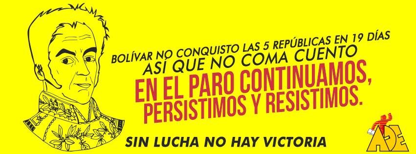 adebogota's tweet photo. #miproferesiste #yoapoyoamiprofe   ¡¡llueva o truene, el paro se mantiene!! http://t.co/ueooM06ScQ