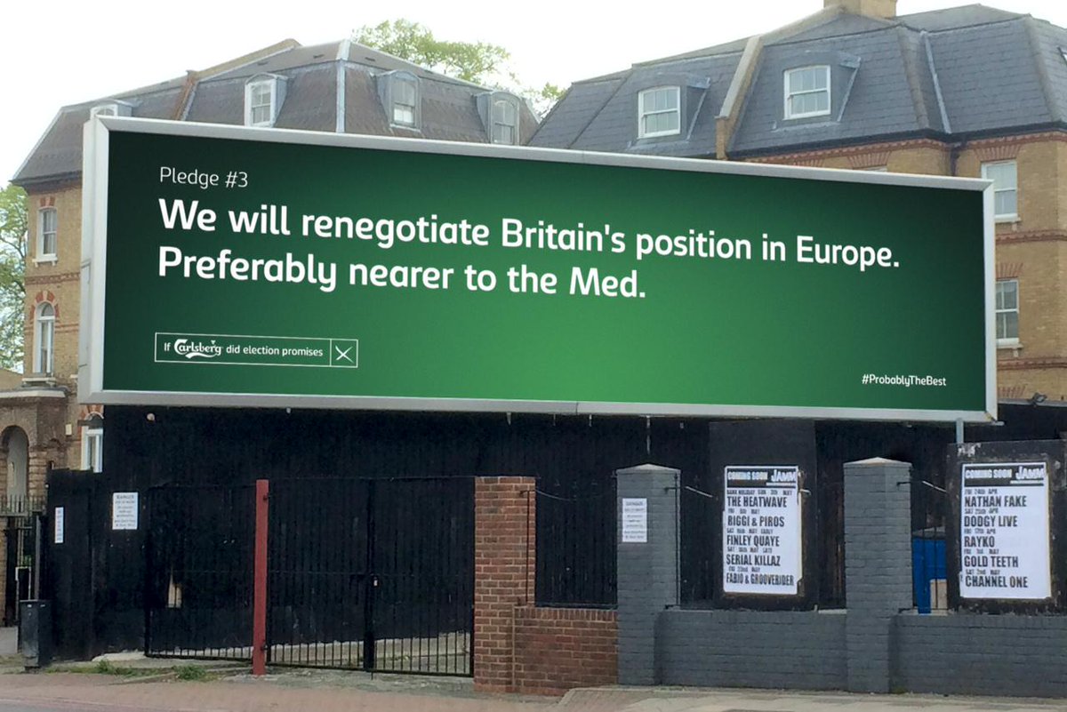 #IfCarlsbergDid election promises, look forward to 365 days of summer!