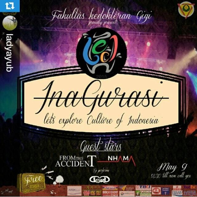 FKG UNEJ 14 PROUDLY PRESENT
INAGURASI  "LET'S EXPLORE CULTURE OF INDONESIA" 
MAY 9TH 2015 | 6.30PM…