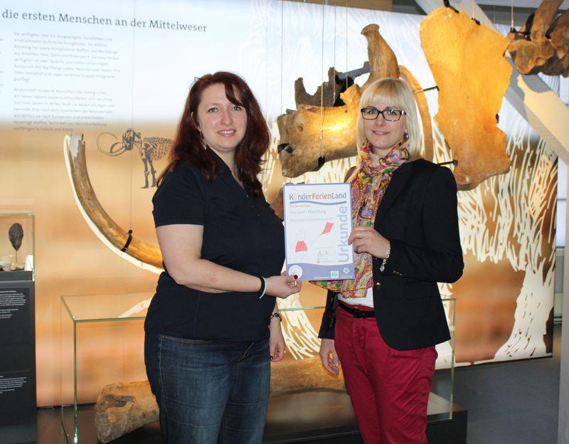 Das Museum Nienburg wurde zum „KinderFerienLand“-Betrieb ausgezeichnet. bit.ly/1bxnOVA #meinniedersachsen