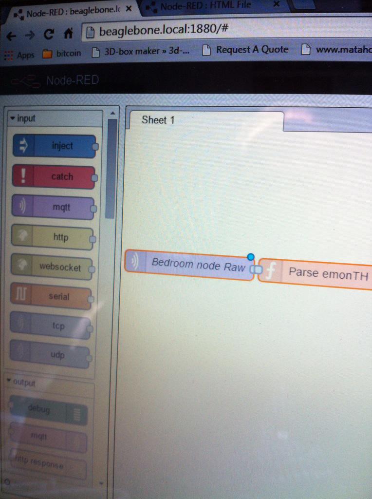 jritzema74's tweet photo. Exploring @NodeRED with beaglebone black #IoT #M2M http://t.co/itDGotpeL9