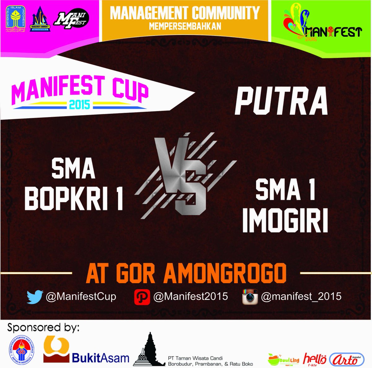 Next Game!!!!! <a href="/BOSA_Basketball/">BOSA_Basketball</a> VS <a href="/smanimori/">SMA N 1 IMOGIRI</a>!!! Buru kesini dan dukung tim kalian gaesss!!! #manifestcup2015