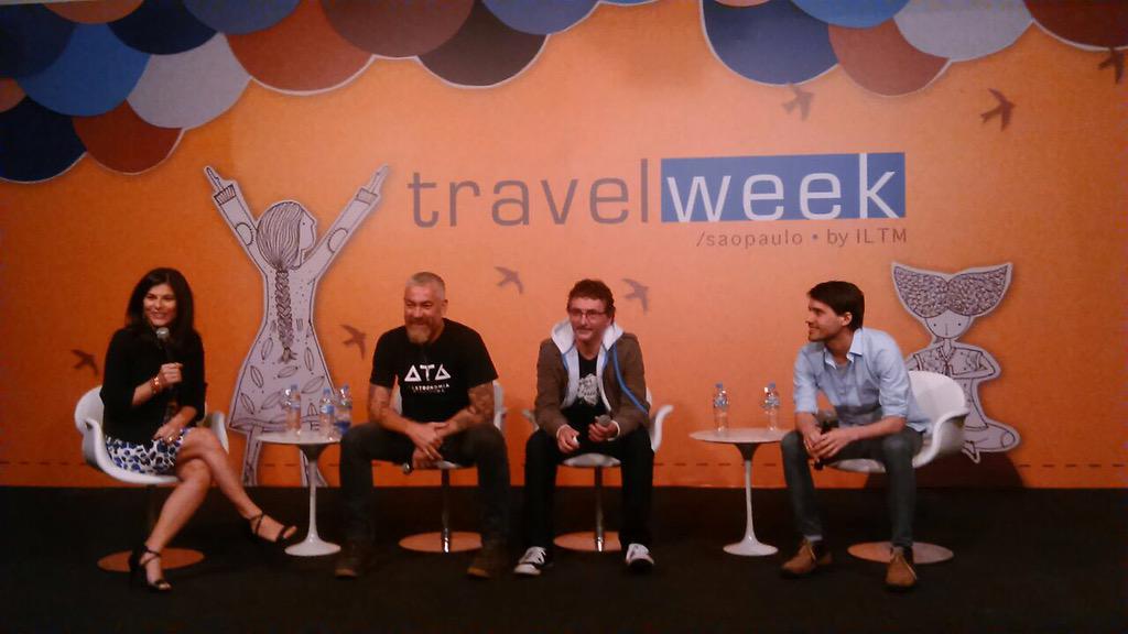 Mugaritz's tweet photo. Ayer durante la Travel Week en Sao Paulo mesa redonda con @VirgilioCentral @alexatala http://t.co/K9iwbGIm6f