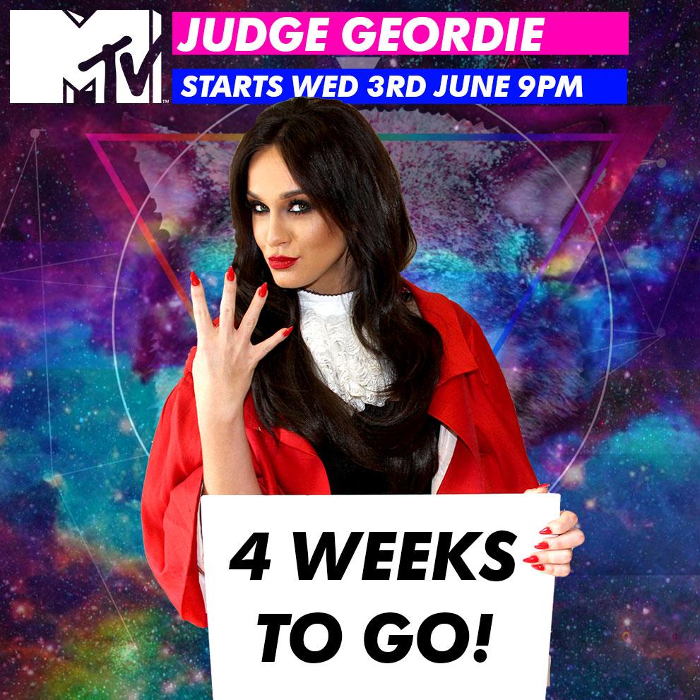 MTVJudgeGeordie's tweet photo. 4 weeks until @VickyGShore is back on MTV in #JudgeGeordie​! RT this like you never have before for free air hugs. 💙! http://t.co/UZkq8IG20z
