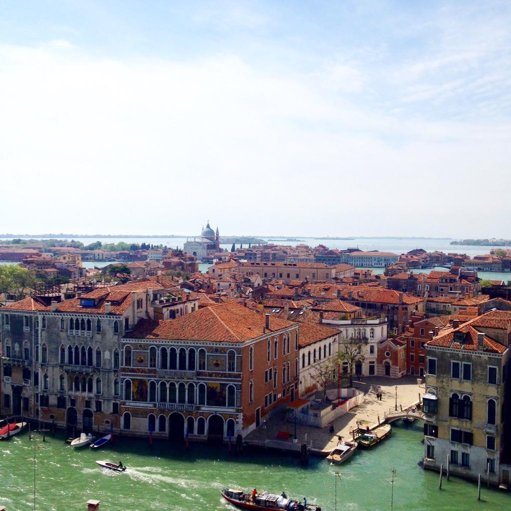 Rooftops of Venice at The Sound of Creation, Campo San Stefano. #venice #venicebiennale2015 #art #music