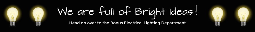 BonusElectrical's tweet photo. Bright sparks check the @BonusSuperstore lighting department http://t.co/ppH8IllZfW http://t.co/qosIBfdTVP