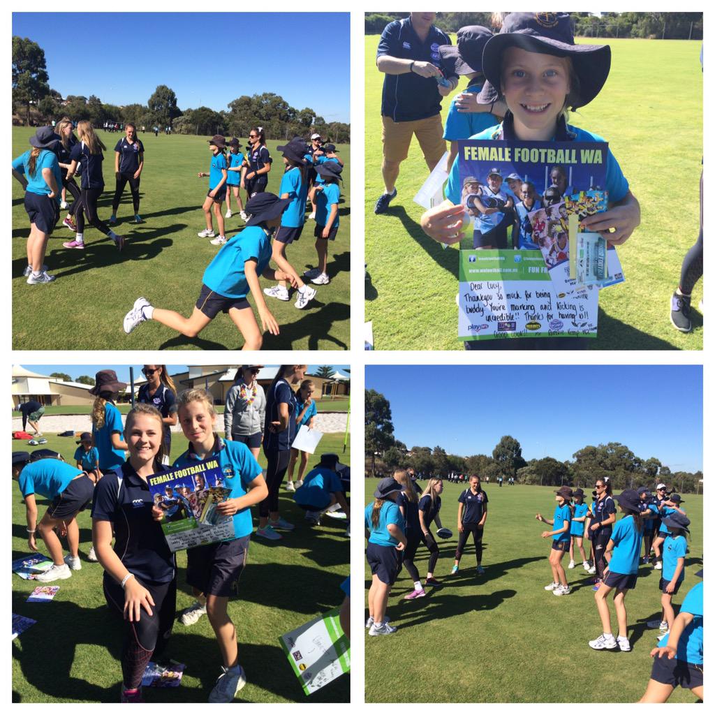 kemo097's tweet photo. Great day in WA running a clinic with grade 5/6! Great talent for female footy in the coming years! #changethegame http://t.co/fwETdKlOIo