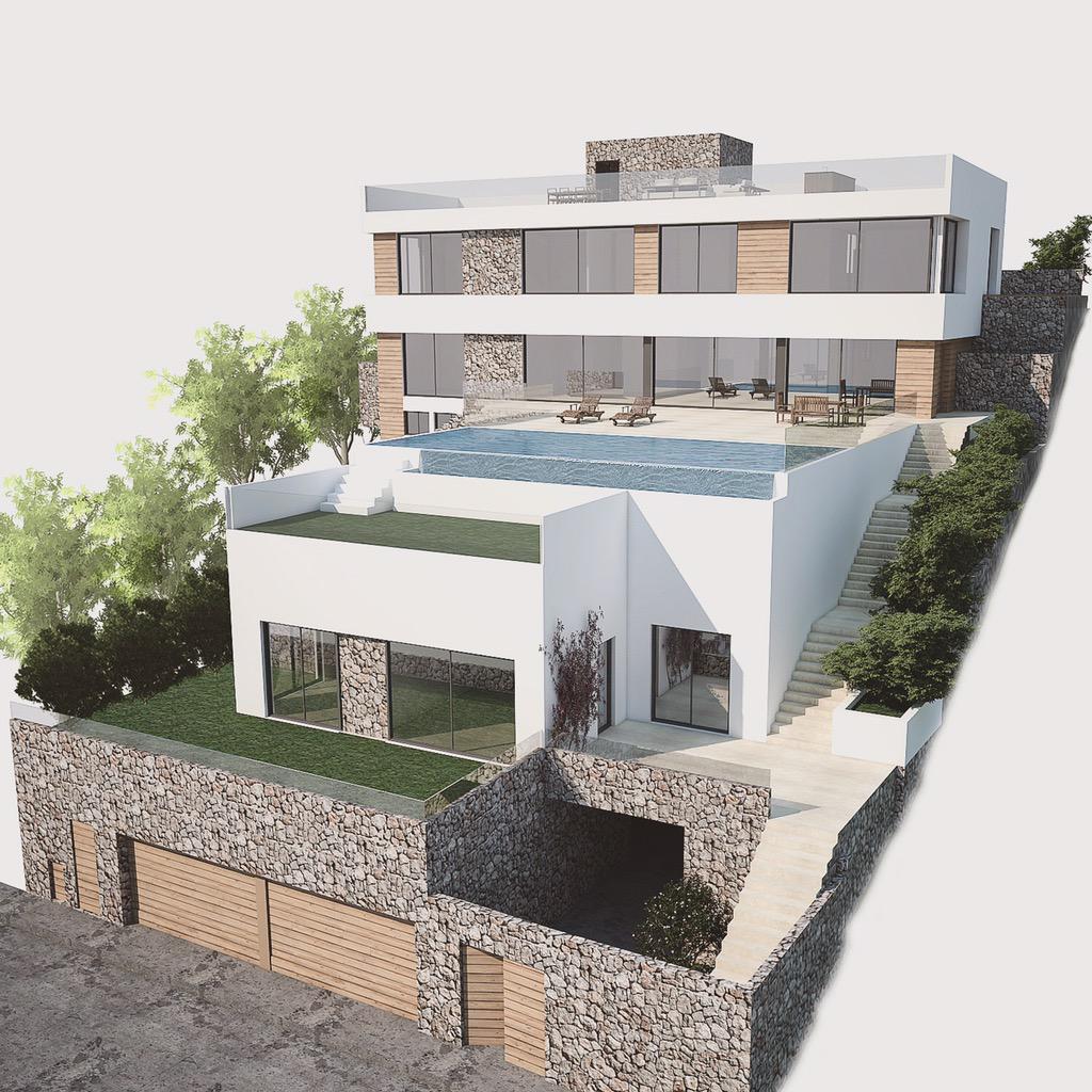 juan_id4's tweet image. Luxury villa in puerto de Andratx! #render #3dmax #architecture #autodesk #Vray #Mallorca #andratx