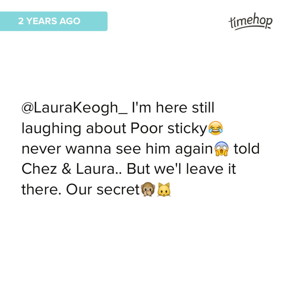 KeevzzONeill's tweet photo. Remember this? @LauraKeogh_ 🙈😂😂😂 http://t.co/7aETnun00p http://t.co/LysWu4Ldnp