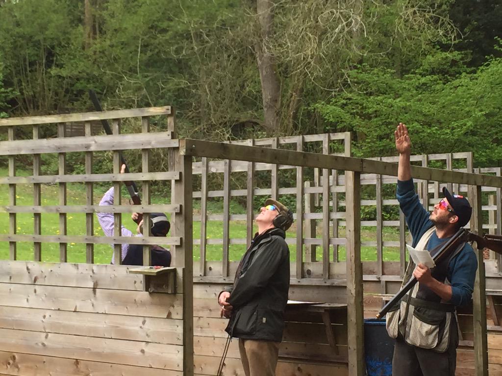 ClayShootingMag's tweet photo. #HandicapClassic2015 100-bird at @RoyalBerkshire is finishing up but the #ClassicSpirit shoot-off will be up next. http://t.co/T9X2MibAZF