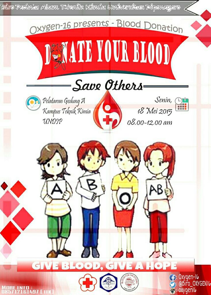 SALAM LESTARI!
yuk ikuti donor darah SENIN 18 MEI 08.00-12.00wib di PELATARAN Gg.A Teknik Kimia :) <a href="/Nebula_IND/">Nebula FH Undip</a>