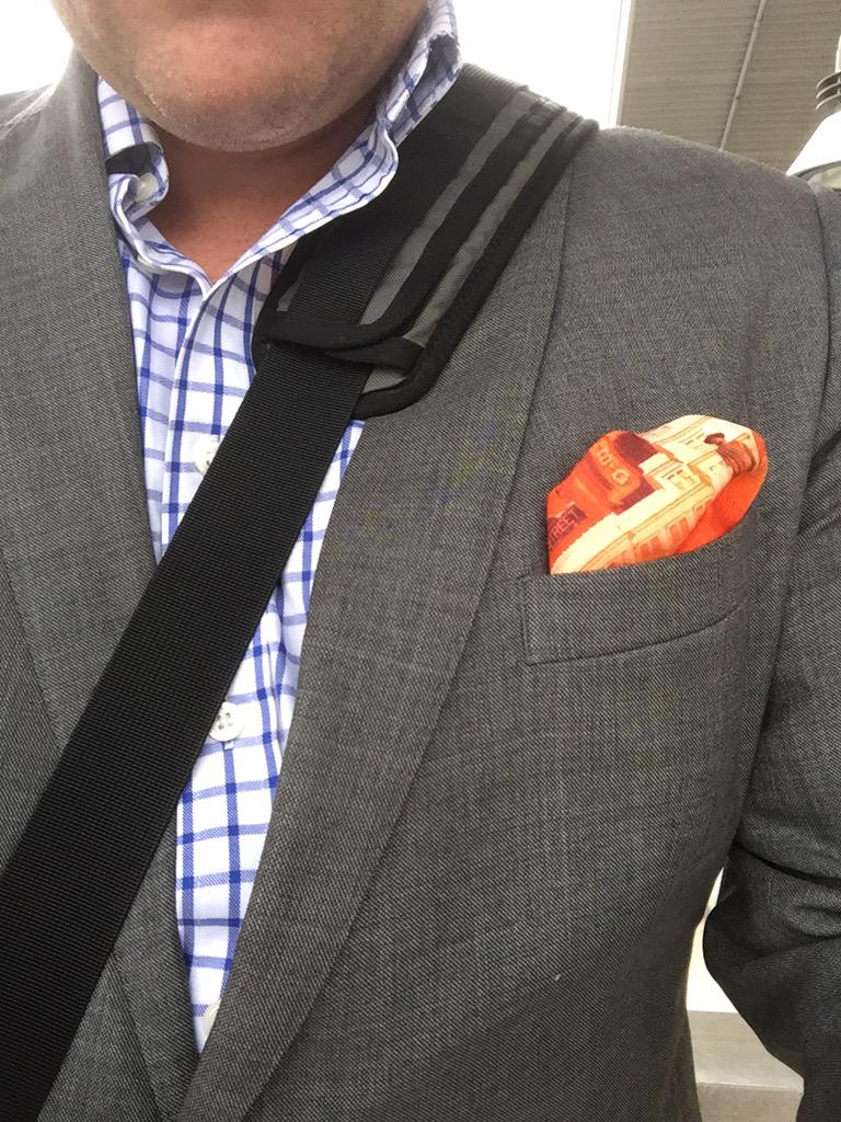 Rise and shine Orange Crush Austin #pocketsquare