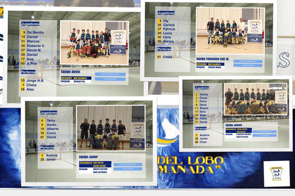 Os presentamos a los cuatro equipos del club que disputarán el campeonato de España, Suerte🏆🏆🏆🏆