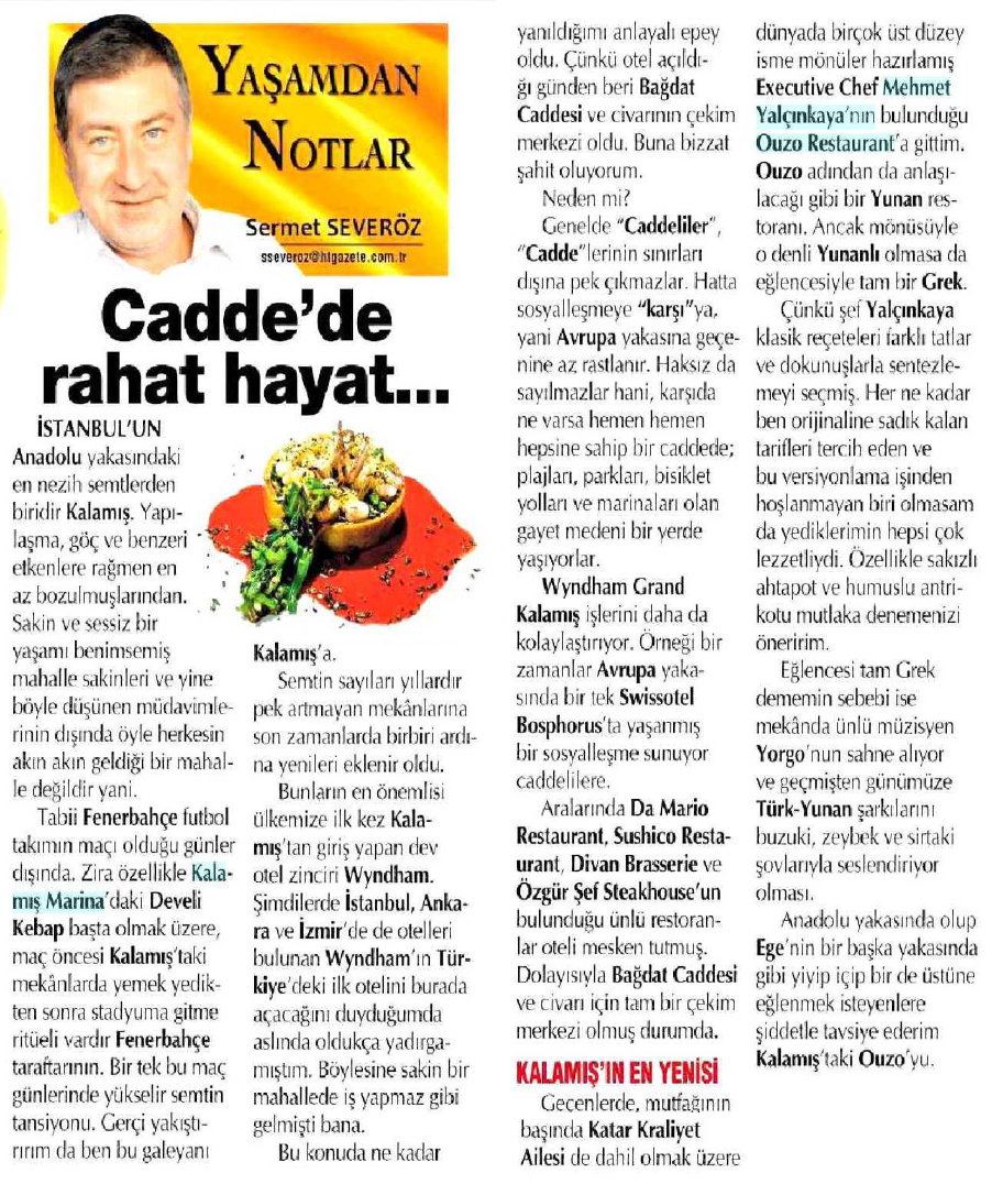 WynGrandKalamis's tweet photo. @sermetseveroz, bugün @Haberturk'te otelimizi ve @OuzoRoof'u anlattı. #wyndhamgrandkalamis http://t.co/R55F9Q8pRx
