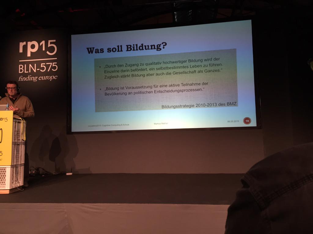 frankkleinert's tweet image. ich bezweifle, dass unser Bildungssystem selbstbestimmtes Leben befördert... #Cognitve #Conputing #stage10 #rp15