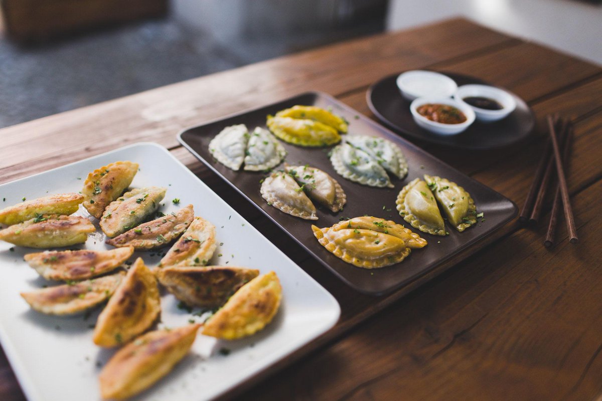 unlike's tweet photo. #Dumplings grow old so fast! Momos in #Berlin just turned two so get down there to celebrate! http://t.co/n02ZesS0Wn http://t.co/U1mN7MMsLs