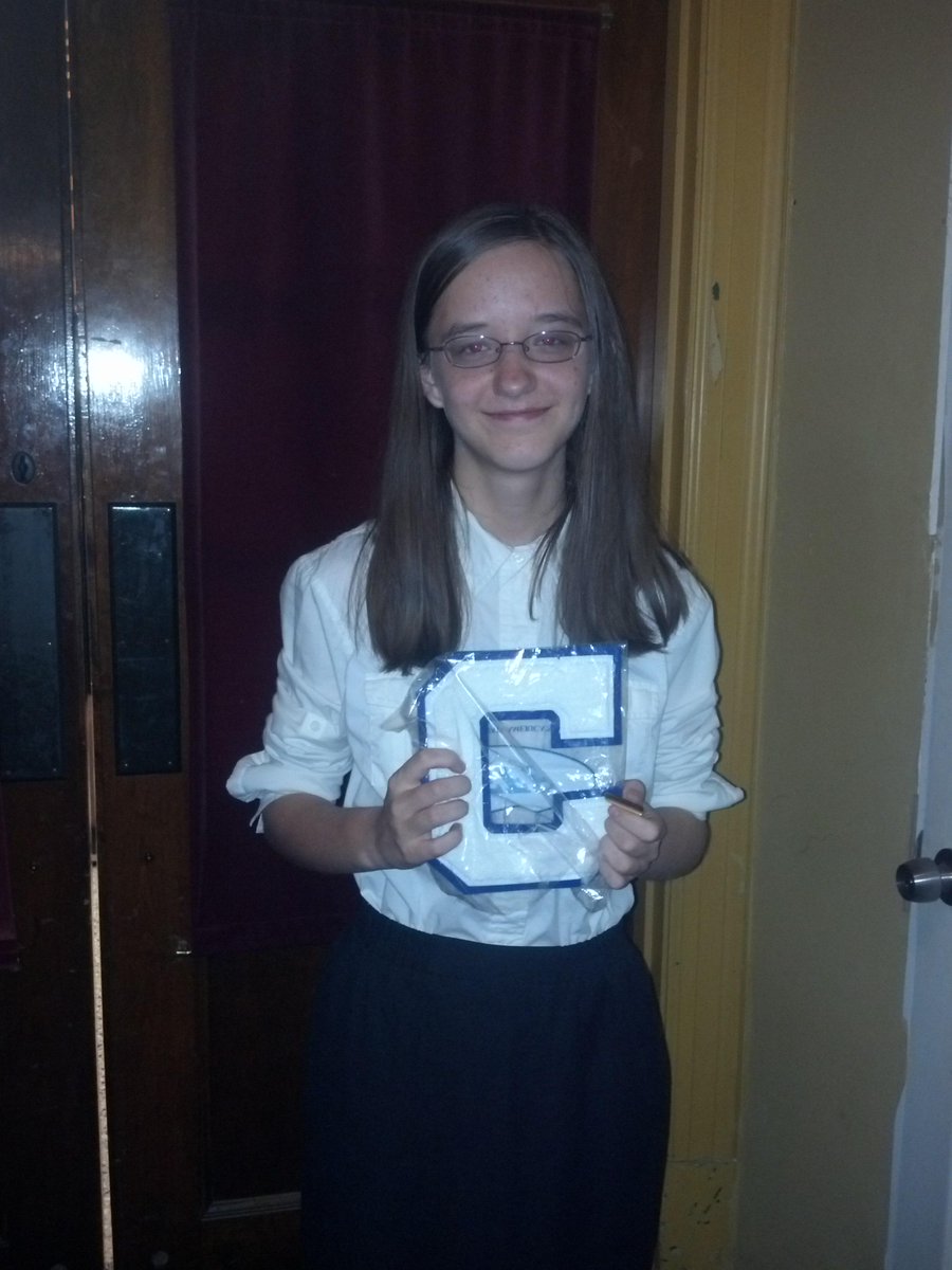myorangebonnet's tweet photo. Look who received her letter in Band last night! :) #proudmom http://t.co/qdu9IQLyRv