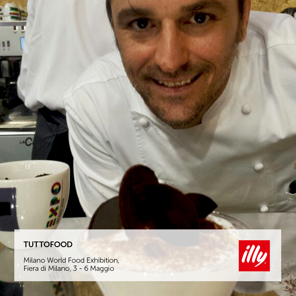 illyIT's tweet photo. @tuttofoodexpo, illy è presente con degustazioni, coffee culture e il set #illydreamers di Gabriele @coffeesurfing http://t.co/hceoX2T9oc