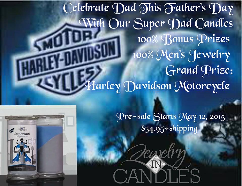 abandelman's tweet image. For men - a chance to win a Harley! facebook.com/JICbyAlisa #JICScents #SuperDad #FathersDay #candles #jewelry