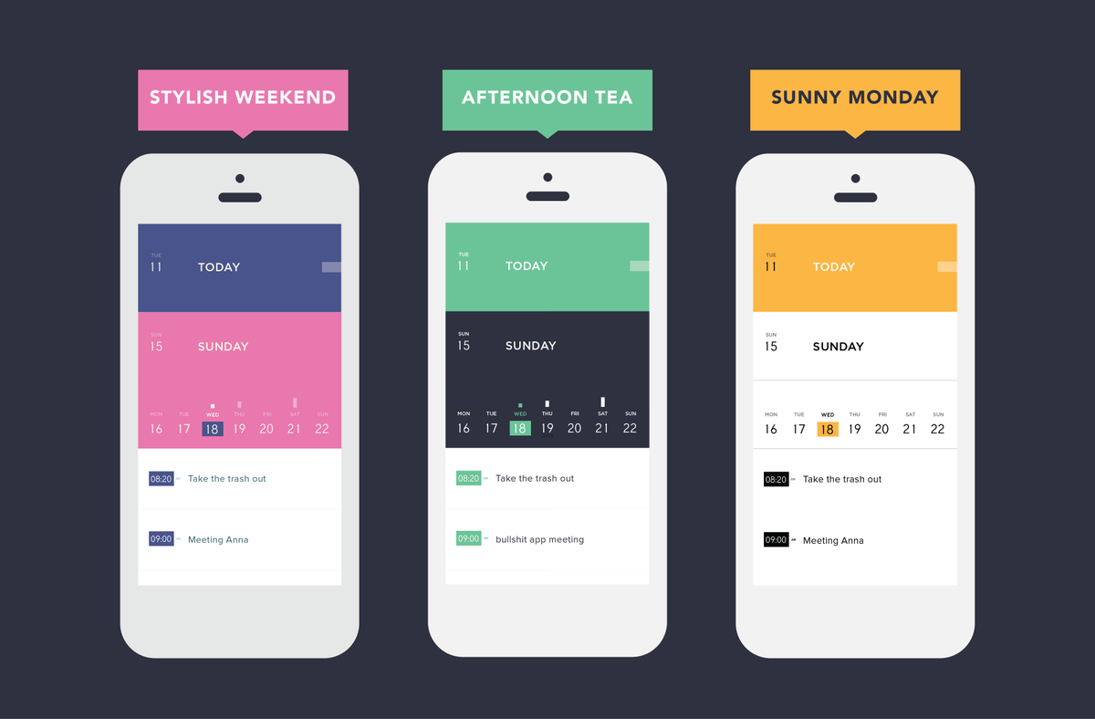 PeekCalendar's tweet photo. new themes for Peek - available tomorrow! http://t.co/HnxUvc4p9p