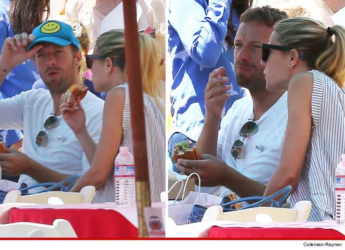 TrustYourTickr's tweet photo. Looks like @coldplay star, Chris, &amp; @GwynethPaltrow are getting close again, we heard they may've rekindled on Tickr http://t.co/a72B6DEECl