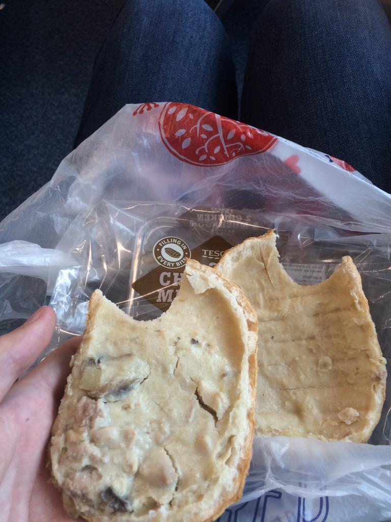 JayMatthewss's tweet photo. @TescoFood a filling in every bite? What a lie.. http://t.co/7ZBPRqumEG
