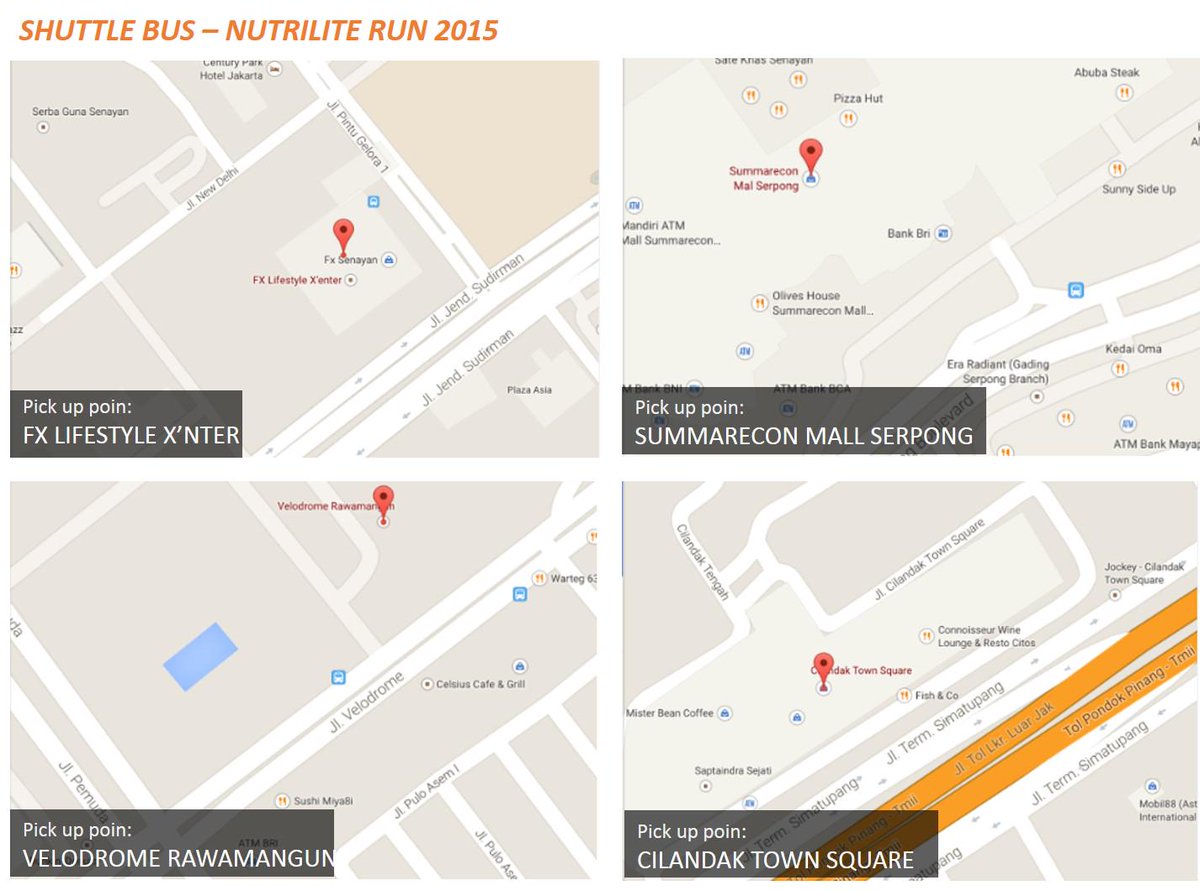 Untuk Anda yg tinggal di luar bekasi, ada shuttle bus kok menuju #NutriliteRun2015! #SerbuBekasi
